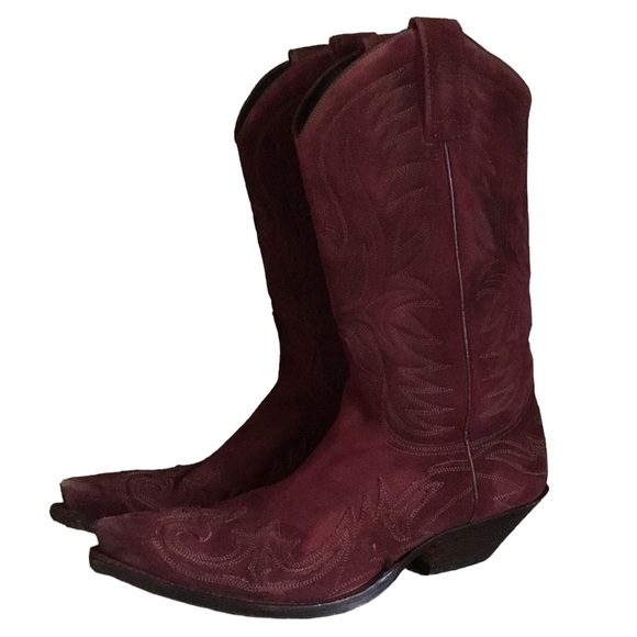 Sendra Suede Embroidered Western Cowboy Boots - Picture 4 of 16